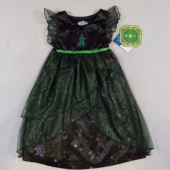 Wicked Other - Elphaba Sparkling Green Girls Nightgown Sz. 2
